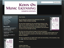 Tablet Screenshot of kohnmusic.com